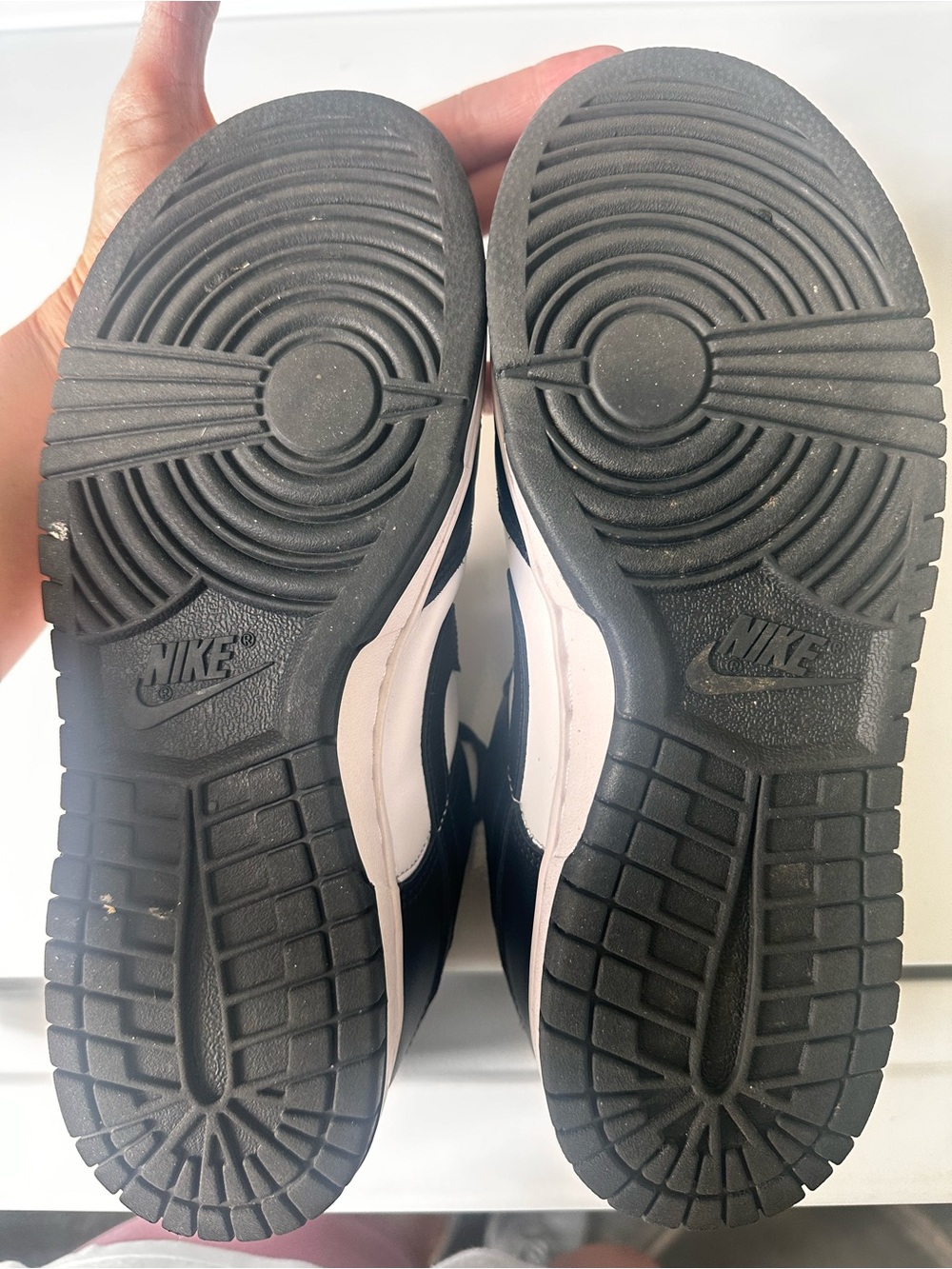 Women’s Nike Dunk Black & White Low-Top Leather Sneakers - - Picture 5 of 8